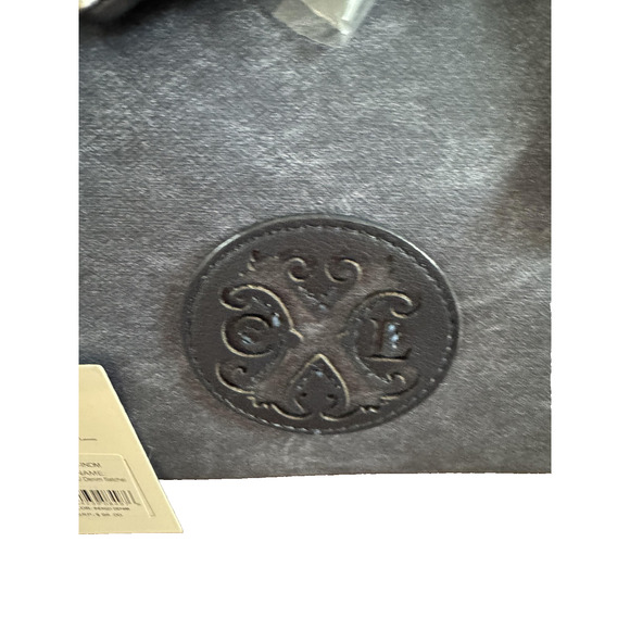 CXL by Christian Lacroix Jasper Satchel Womens Indigo Denim PU Top Handle Bag - Picture 2 of 7